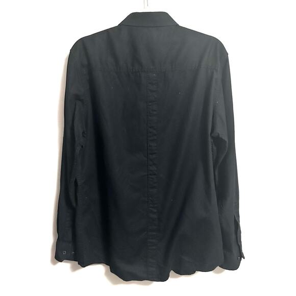 Rock & Republic Mens XL Black Button-Up Shirt Casual Western - Picture 2 of 4